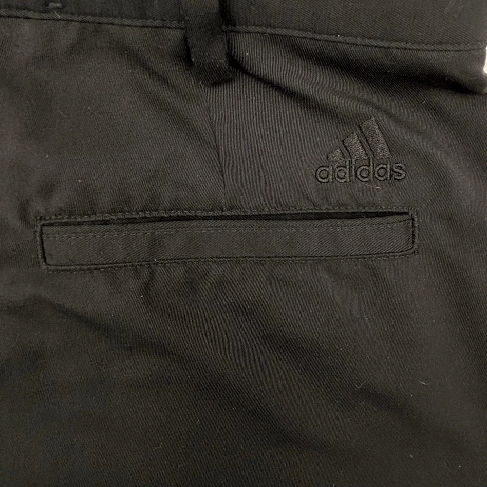 Adidas Golf Pants Mens 30x32 Black Performance Stretch Flat Front Ultimate 365
